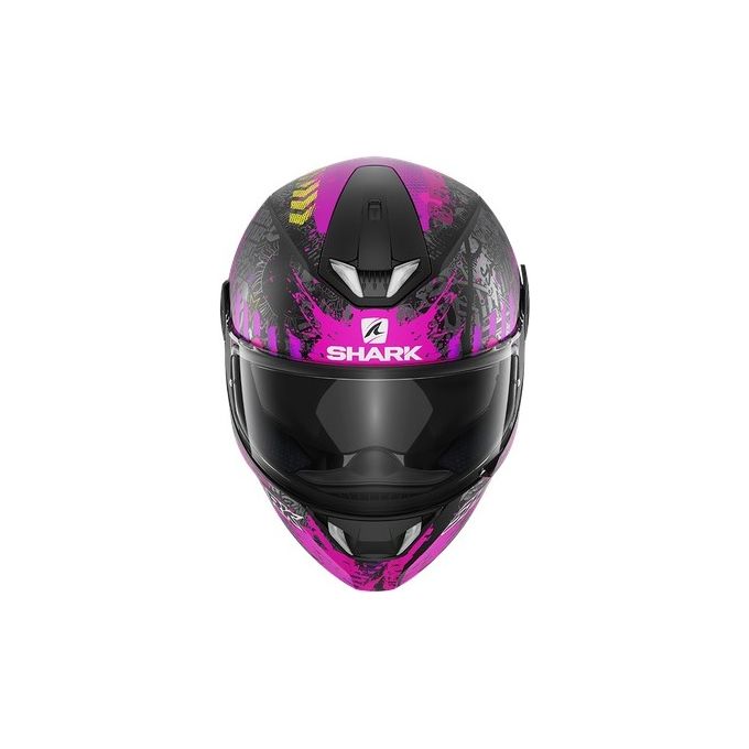 Shark Helmets Casco integrale a doppia visiera con LED integrati SKWAL 2.2 SWITCH RIDER Mat   Nero Opaco-Viola taglia M
