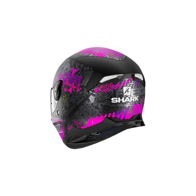 Shark Helmets Casco integrale a doppia visiera con LED integrati SKWAL 2.2 SWITCH RIDER Mat   Nero Opaco-Viola taglia XS