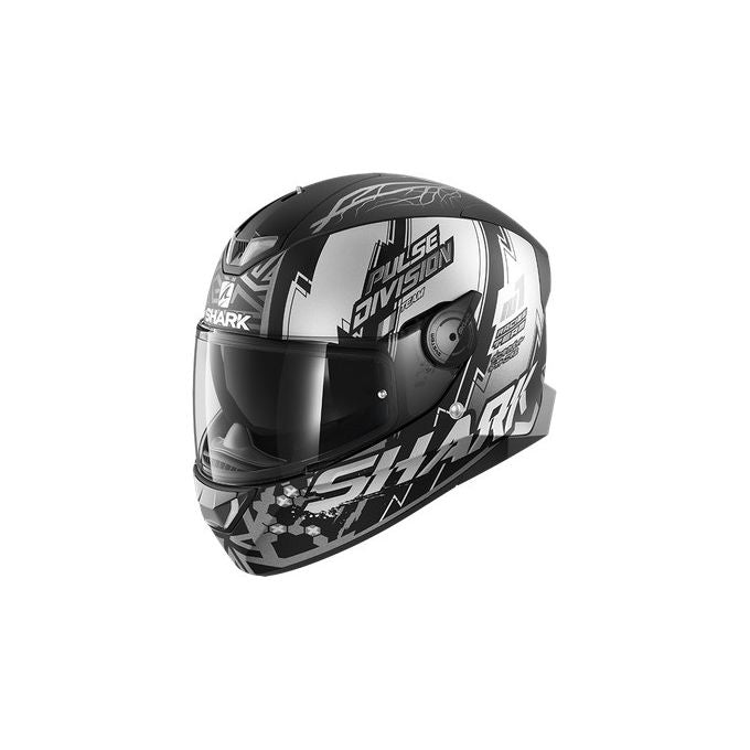 Shark Helmets Casco integrale a doppia visiera con LED integrati SKWAL 2.2 NOXXYS Mat   Nero Opaco-Antracite-Argento taglia S