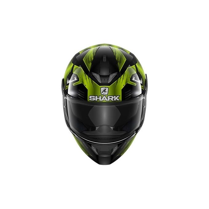 Shark Helmets Casco integrale a doppia visiera con LED integrati SKWAL 2.2 VENGER    Nero-Giallo-Nero taglia S