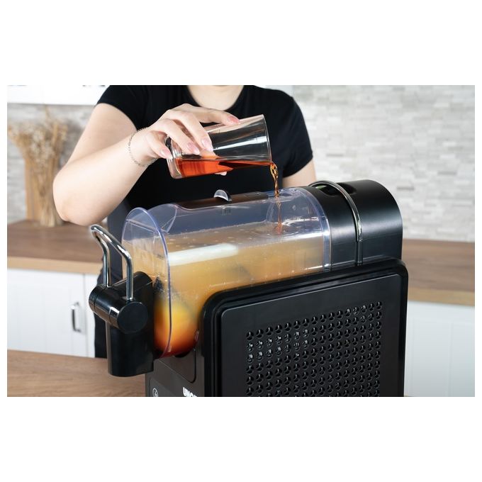 Unold SLUSH-EISMASCHINE STELLA 48949 Gelatiera compressore 190 W preparazione slushie milkshake sorbetto colore Nero