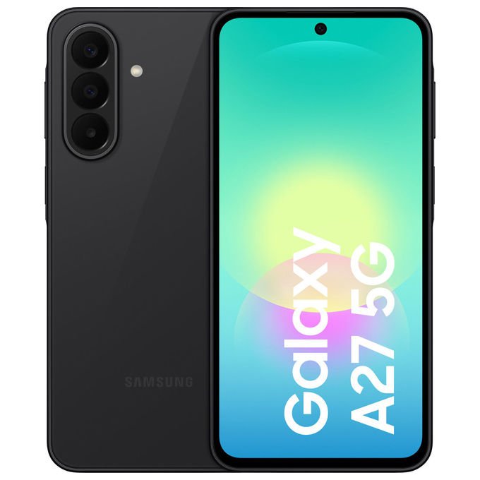 Samsung SM-A276BZKBEUE Galaxy A27 Smartphone 5G 6GB 128GB Display Super AMOLED 120Hz colore Nero