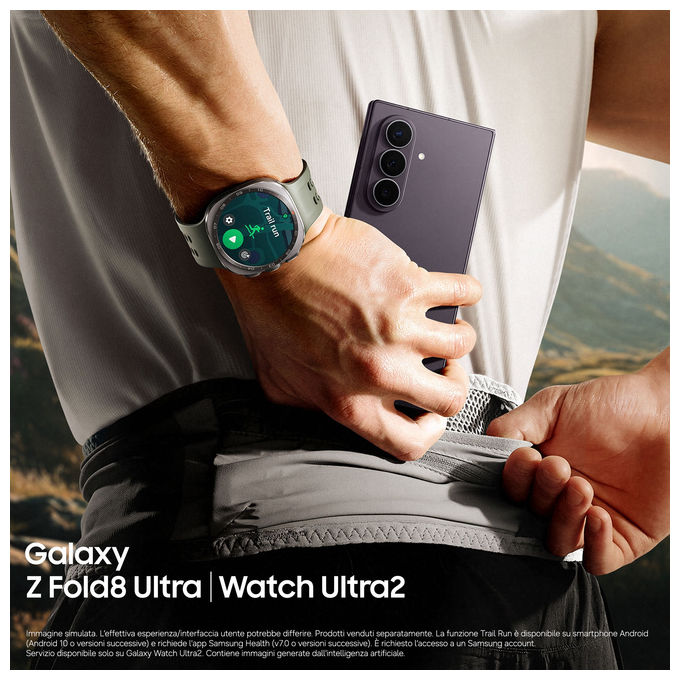 Samsung SM-F976BZKBEUE Galaxy Z Fold8 Ultra Smartphone 256GB RAM 12GB Batteria 5000 mAh Fotocamera 200 MP colore Grafite