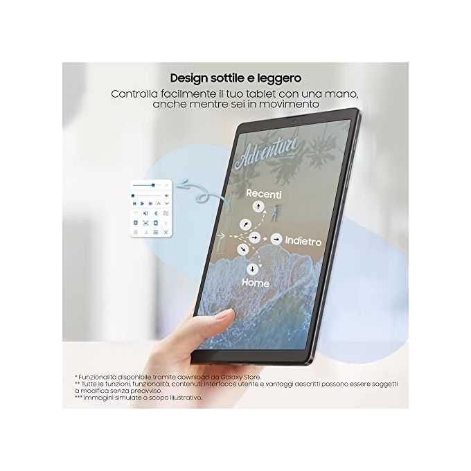 Samsung Galaxy Tab A7 Lite 8.7'' 3Gb 32Gb WiFi Grigio Italia