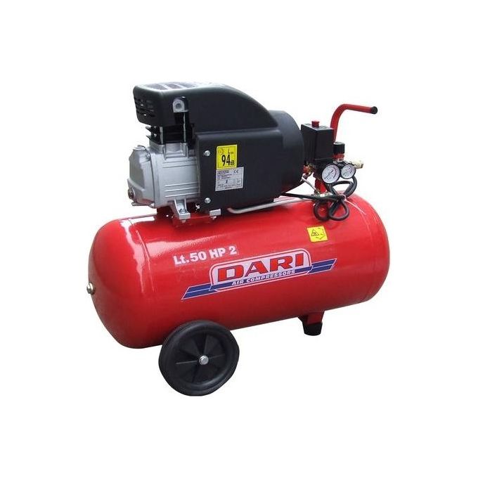 Dari Compressore Coassiale Lubrificato 50Lt 1 5Kw 8 Bar Modello SMART 50 230 per Fai da Te e Lavori di Giardinaggio