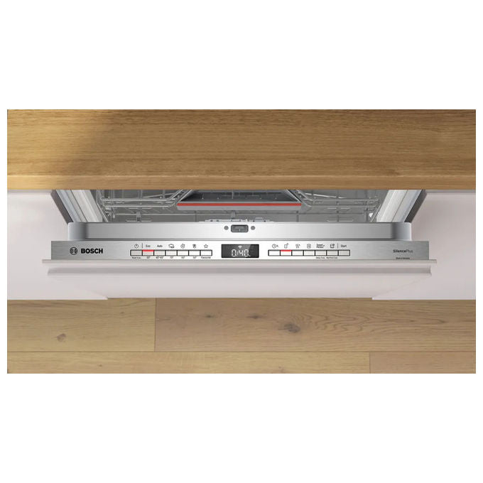 Bosch SMH4HCX07E Serie 4 Lavastoviglie a scomparsa totale 14 coperti Classe C Wi-Fi (60x60x81.5 cm) colore Acciaio inox