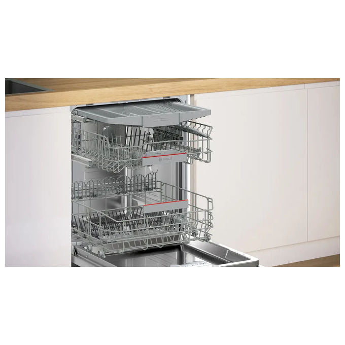 Bosch SMH4HCX07E Serie 4 Lavastoviglie a scomparsa totale 14 coperti Classe C Wi-Fi (60x60x81.5 cm) colore Acciaio inox