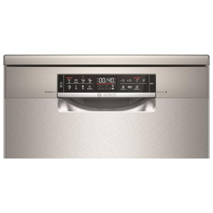 Bosch Serie 6 SMS6ZCI42E Lavastoviglie a libera installazione 14 Coperti Classe C 8 Programmi Extra Clean Zone 60 cm Acciaio Inox