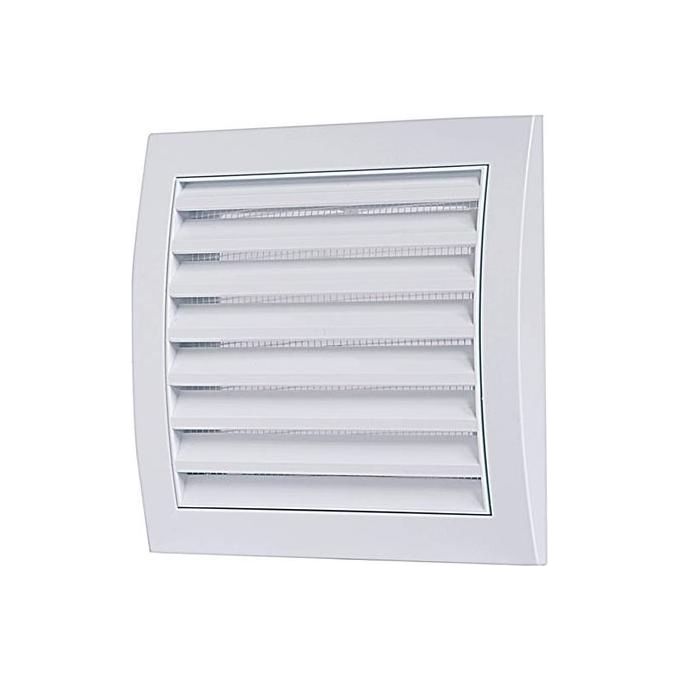 Idro Bric Griglia Aerazione Quadra Plastica Abs Bianca 19x19cm Fissaggio a Viti