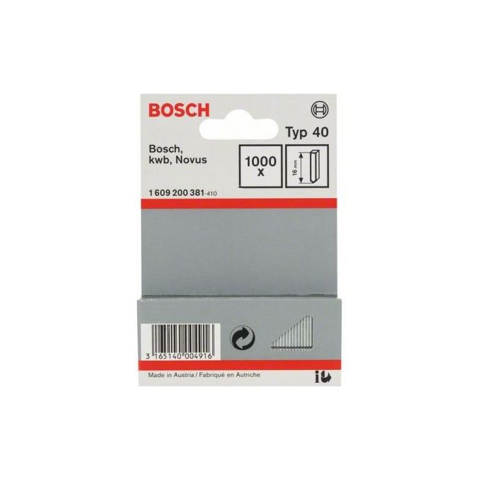 Bosch Accessori Graffatrici Graffe