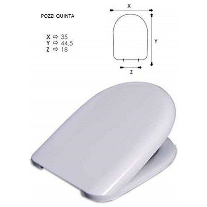 Geberit Easy-Quinta 42763 Sedile Termoindurente Rallentato Bianco