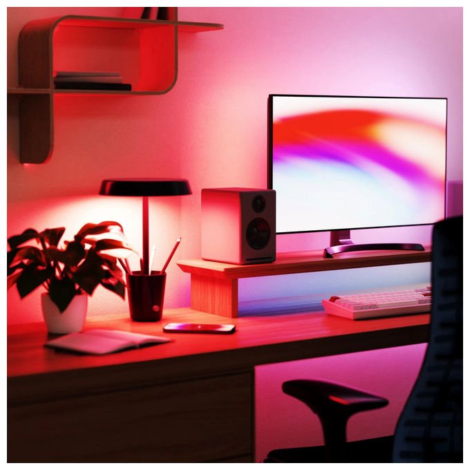 Nanoleaf SQUB0300-1CUP Lampada da tavolo intelligente Wi-Fi 16 milioni di colori 320 lm 2700K-6500K colore Nero