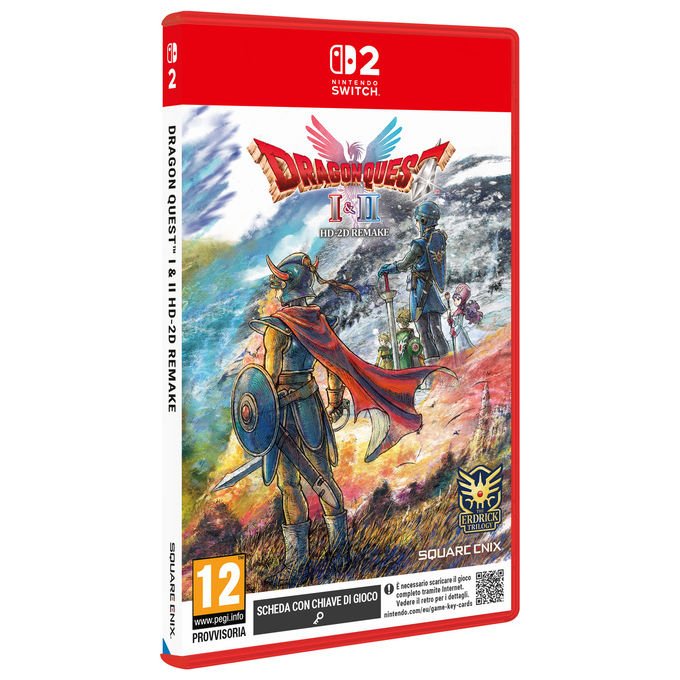 Square Enix SQXE06981 Dragon Quest I and II HD-2D Remake RPG Preordine 30-10-2025 Piattaforma Nintendo Switch 2 Lingue ITA Inglese Giapponese Cinese semplificato colore Nero