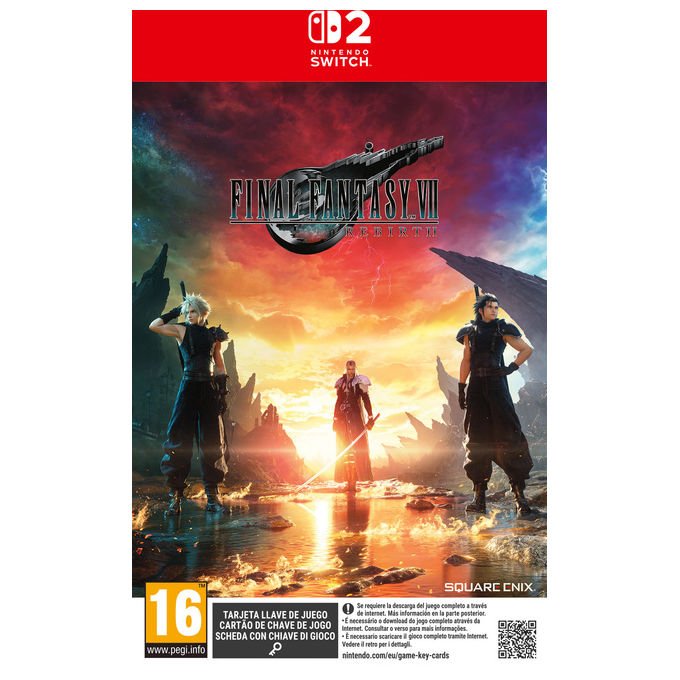 Square Enix SQXL00445 Final Fantasy VII Rebirth Gioco per Nintendo Switch 2 RPG Azione Remake Edizione Preordine colore Nero