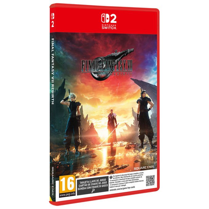 Square Enix SQXL00445 Final Fantasy VII Rebirth Gioco per Nintendo Switch 2 RPG Azione Remake Edizione Preordine colore Nero