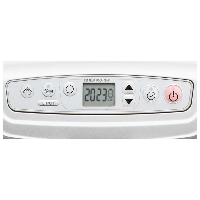 Qlima SRE3531TC-2 SRE 3531 TC-2 Riscaldatore ambiente elettrico con ventilatore Potenza termica 3100 W Adatto per stanze fino a 120 m³ colore Argento