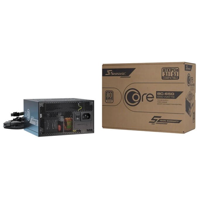 Seasonic SRP-CBC651-A5A51JF CORE BC-650 Alimentatore per Computer 650 W 80 PLUS Bronze ATX Non Modulare colore Nero