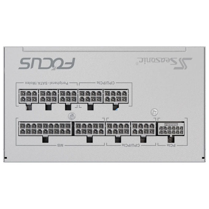 Seasonic FOCUS GX-750 V4 White Edition Alimentatore 750W ATX3.0 80 PLUS Gold Completamente Modulare colore Bianco