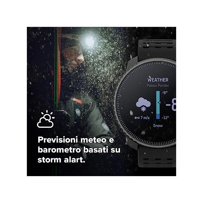 SUUNTO SS050860000 Vertical Orologio Sportivo GPS 5 Sistemi Satellitari Ricarica Solare Monitoraggio Salute 24-7 colore Titanio