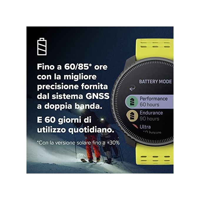 Suunto SS050862000 Vertical Smartwatch Sportivo GPS 49mm 1.4'' 280x280 Zaffiro 100m Cardio Altimetro Barometro 60 giorni colore Nero