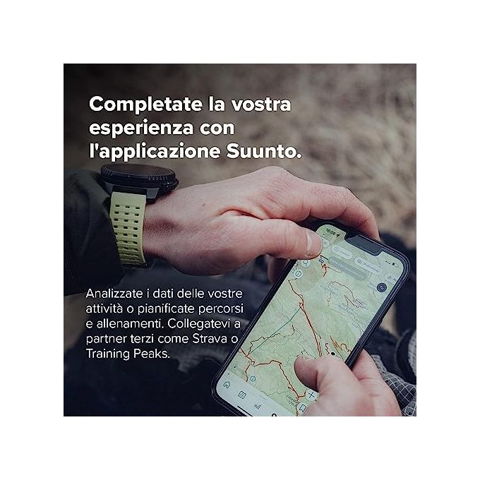 Suunto SS050862000 Vertical Smartwatch Sportivo GPS 49mm 1.4'' 280x280 Zaffiro 100m Cardio Altimetro Barometro 60 giorni colore Nero