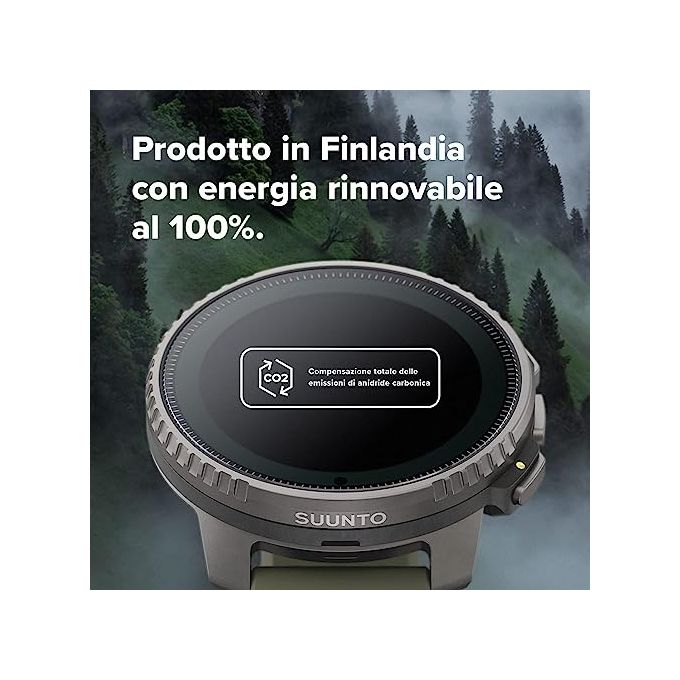 Suunto SS050862000 Vertical Smartwatch Sportivo GPS 49mm 1.4'' 280x280 Zaffiro 100m Cardio Altimetro Barometro 60 giorni colore Nero