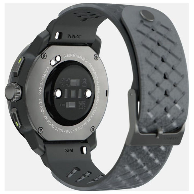 Suunto SS051104000 Race S Smartwatch 3.35 cm (1.32'') AMOLED Touchscreen 466 x 466 Pixel GPS Multisport Grafite