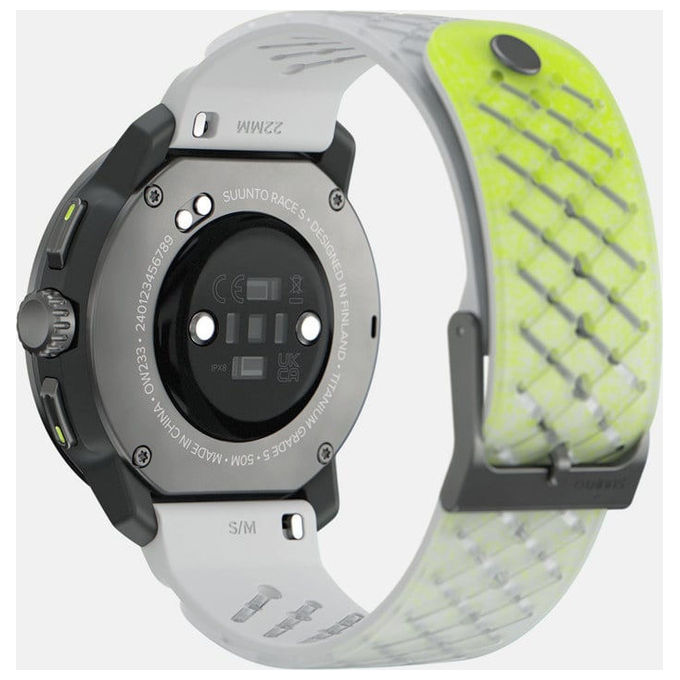 Suunto SS051105000 Race S Smartwatch 3,35 cm (1.32'') AMOLED 466 x 466 Pixel Touch screen GPS Multisport Colore Grigio
