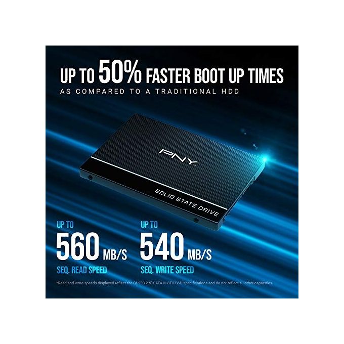 PNY CS900 Unita' a stato solido (SSD) SATA III 2.5 pollici 2TB Velocita' di Lettura fino a 550MB-s
