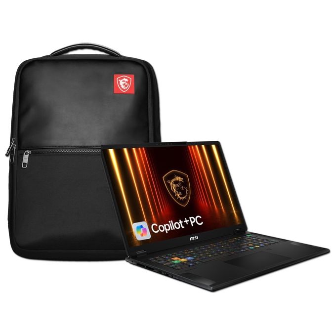 MSI STEALTH A18 AI+ A3XWHG-015IT Notebook Gaming 18'' QHD+ 240Hz AMD Ryzen AI 9 370 32GB DDR5 2TB SSD NVMe PCIe Gen4 NVIDIA GeForce RTX 5070 Ti 12GB colore Nero