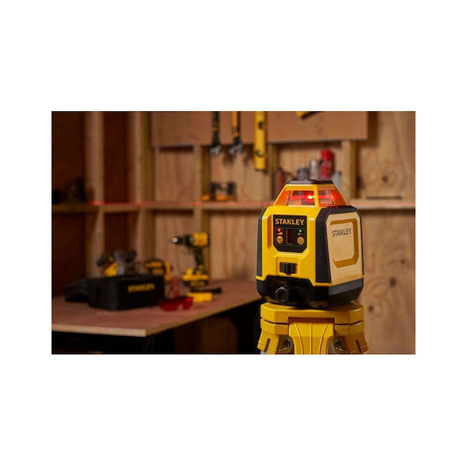 Stanley STHT77616-0 FATMAX Livella lineare laser 2 raggi portata 30 m precisione 2 mm-m autolivellante 3° colore Giallo