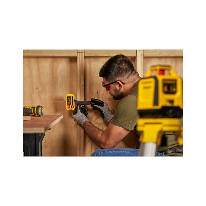Stanley STHT77616-0 FATMAX Livella lineare laser 2 raggi portata 30 m precisione 2 mm-m autolivellante 3° colore Giallo