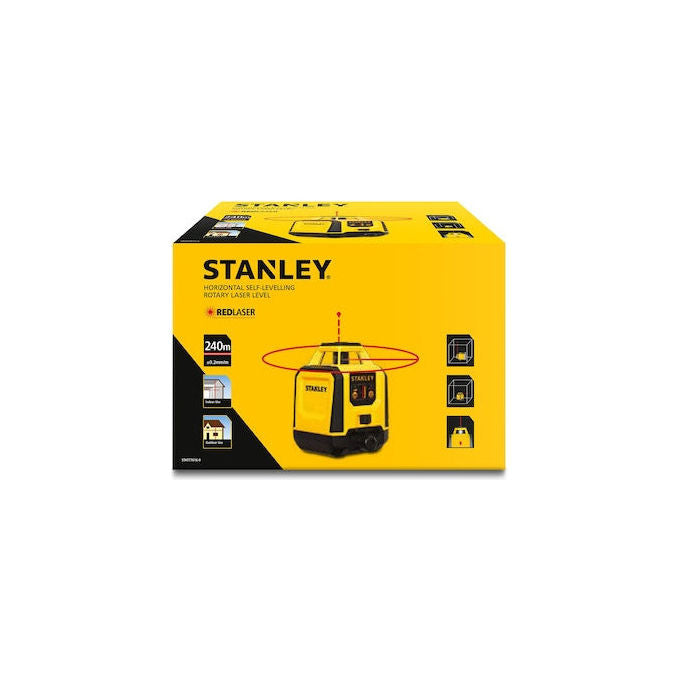 Stanley STHT77616-0 FATMAX Livella lineare laser 2 raggi portata 30 m precisione 2 mm-m autolivellante 3° colore Giallo