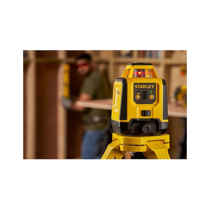 Stanley STHT77616-0 FATMAX Livella lineare laser 2 raggi portata 30 m precisione 2 mm-m autolivellante 3° colore Giallo