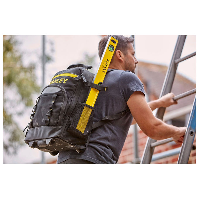 Stanley STST83307-1 Cassetta per Attrezzi con Tasche con Cerniera e Tracolla colore Nero Giallo