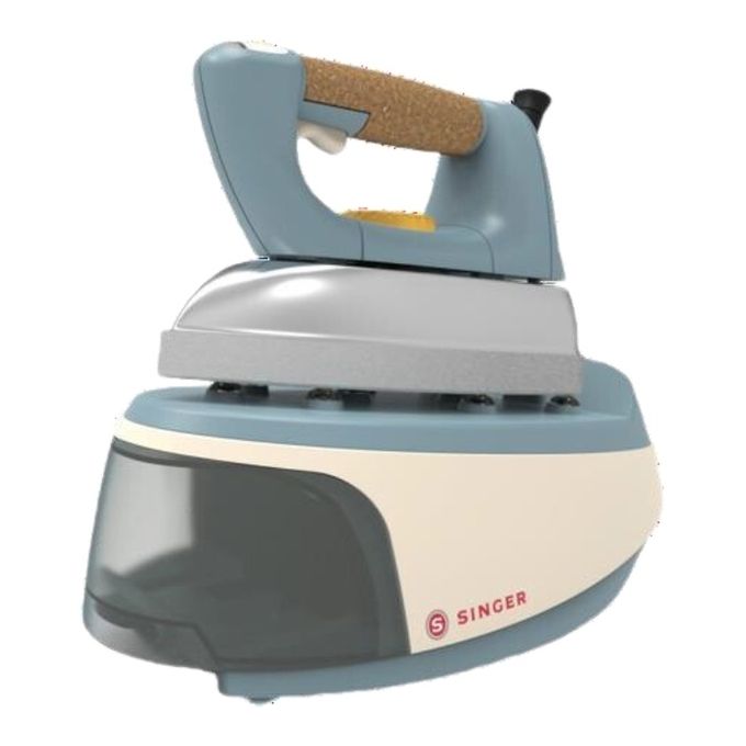 Singer SVP SHG 2628 – Ferro da stiro con caldaia potenza 2200 W pressione 4 bar autonomia continua serbatoio 12 L colpo vapore potente piastra antiaderente colore Bianco-Blu