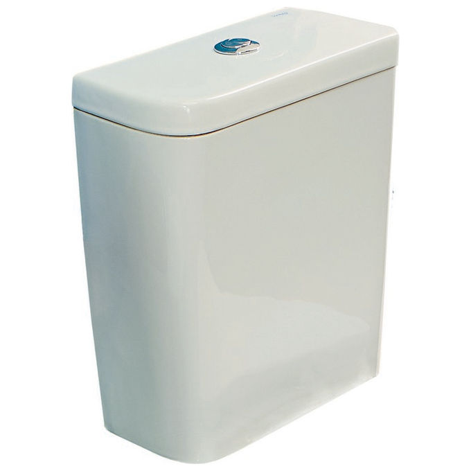 Sanitana Pop Art Cassetta Monoblocco Bianco Con Batteria Doppio Scarico Con Entrata Inferiore