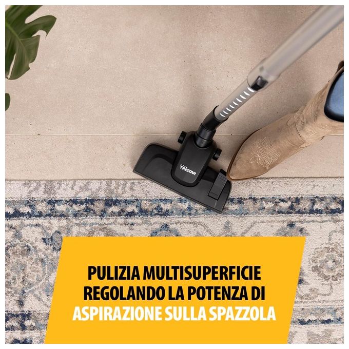Tristar SZ-2318 Scopa elettrica con filo 600 w Blu Arancione