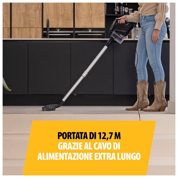 Tristar SZ-2318 Scopa elettrica con filo 600 w Blu Arancione