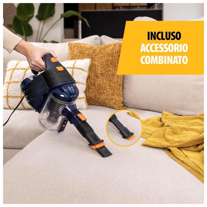 Tristar SZ-2318 Scopa elettrica con filo 600 w Blu Arancione
