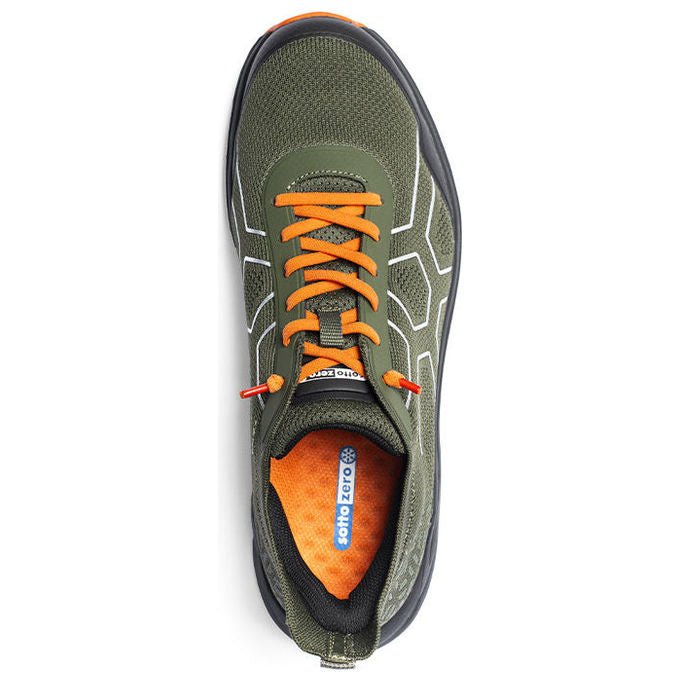 Sottozero Work FLEXIFLY S1PS, Scarpe Antinfortunistiche Uomo Donna, Leggere, Wave-in, Verde-Arancio, Taglia 43