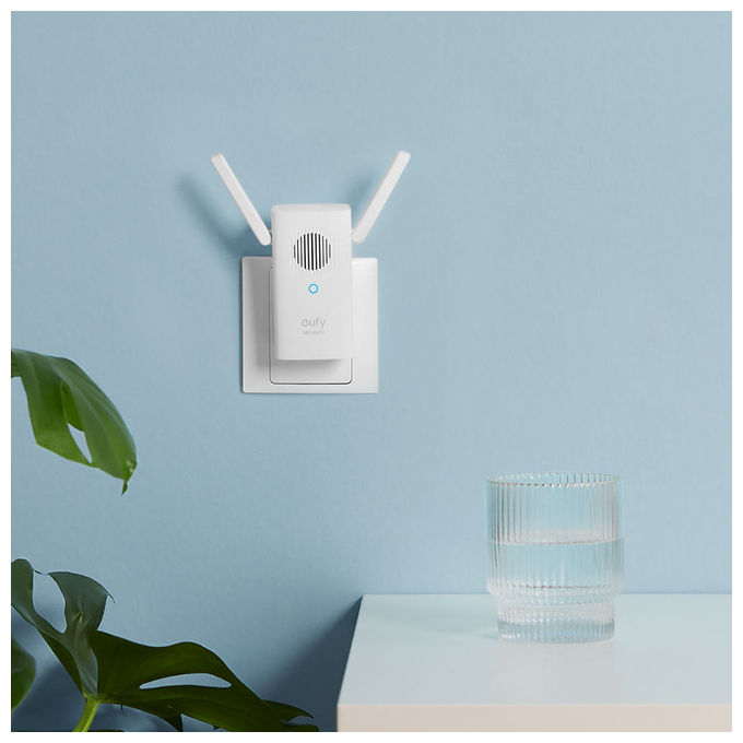 Eufy  Security, kit videocitofono, risoluzione 1080p, batteria per 120 giorni, zero costi mensili, rilevamento di persone, audio bidirezionale, citofono wireless