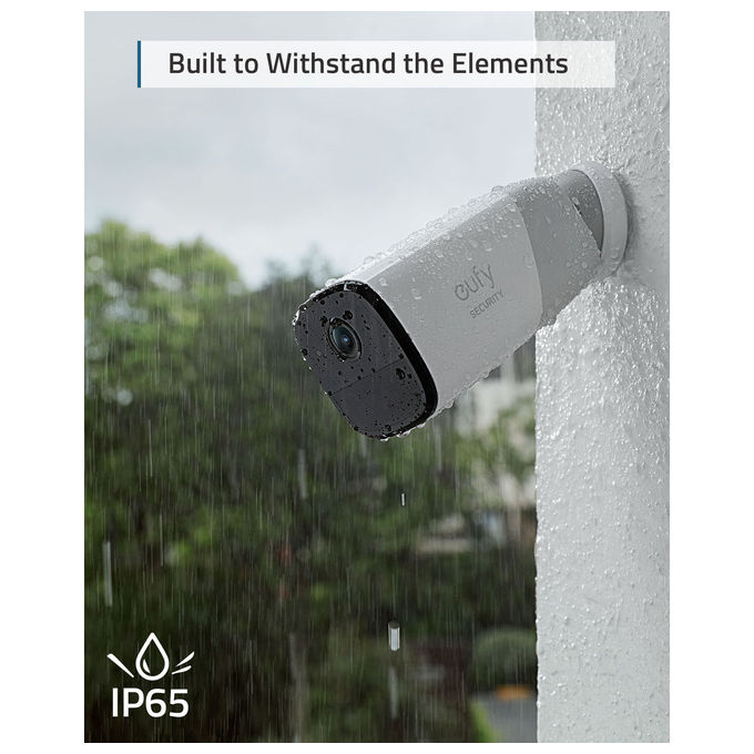 Eufy eufyCam 2 Pro Telecamera di Sicurezza IP Interno e Esterno Capocorda 2048x1080 Pixel Parete