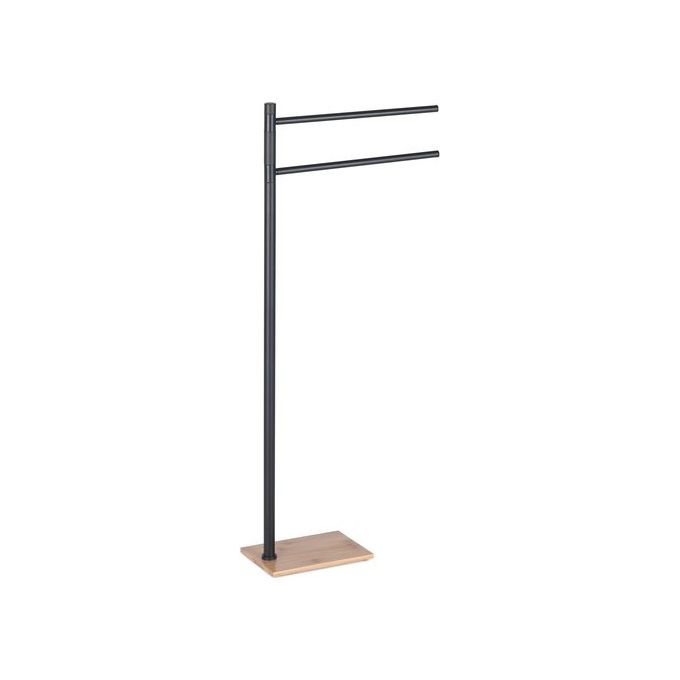Gedy Piantana Porta Asciugamani Tania Bamboo e Nero