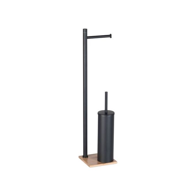 Gedy Colonna Attrezzata Wc Tania Bamboo e Nero