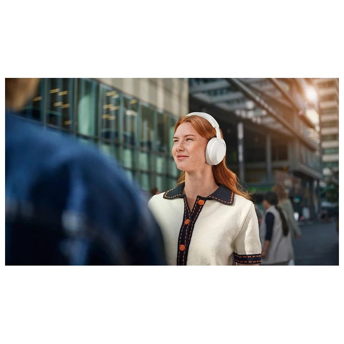 Philips TAH6000WT-00 Cuffie Over-ear con Cancellazione Attiva del Rumore Bluetooth 6.0 80 ore di autonomia colore Bianco