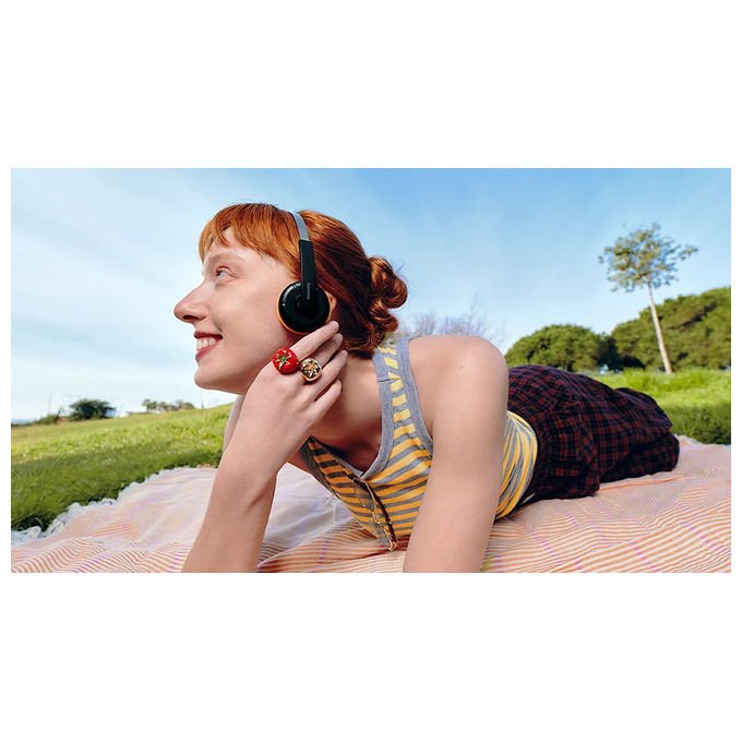 Philips TAMS1BK-00 Moving Sound Cuffie On-ear Bluetooth 6 Senza Fili 26h Multipoint Microfono Integrato colore Nero