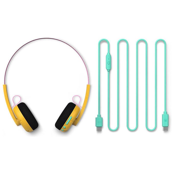 Philips TAMS1YL-00 Moving Sound Cuffie On ear Bluetooth 6 USB C 26 ore autonomia microfono integrato colore Giallo