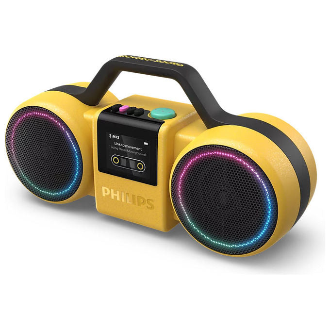 Philips TAMS60 The Roller Boombox Altoparlante Bluetooth 120 W max IP67 24 ore batteria colore Giallo