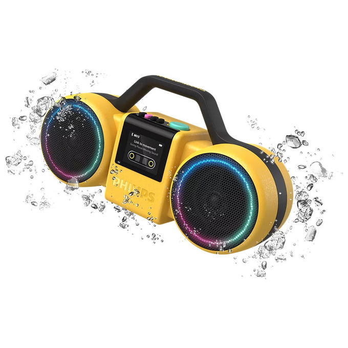 Philips TAMS60 The Roller Boombox Altoparlante Bluetooth 120 W max IP67 24 ore batteria colore Giallo